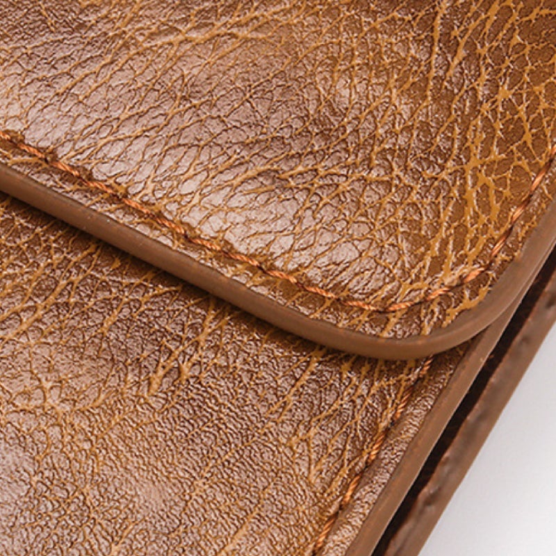 جيب بولو محفظة طويلة من الجلد الصناعي، حقيبة تخزين كبيرة السعة متعددة البطاقات (لون كاكي) - Image 2